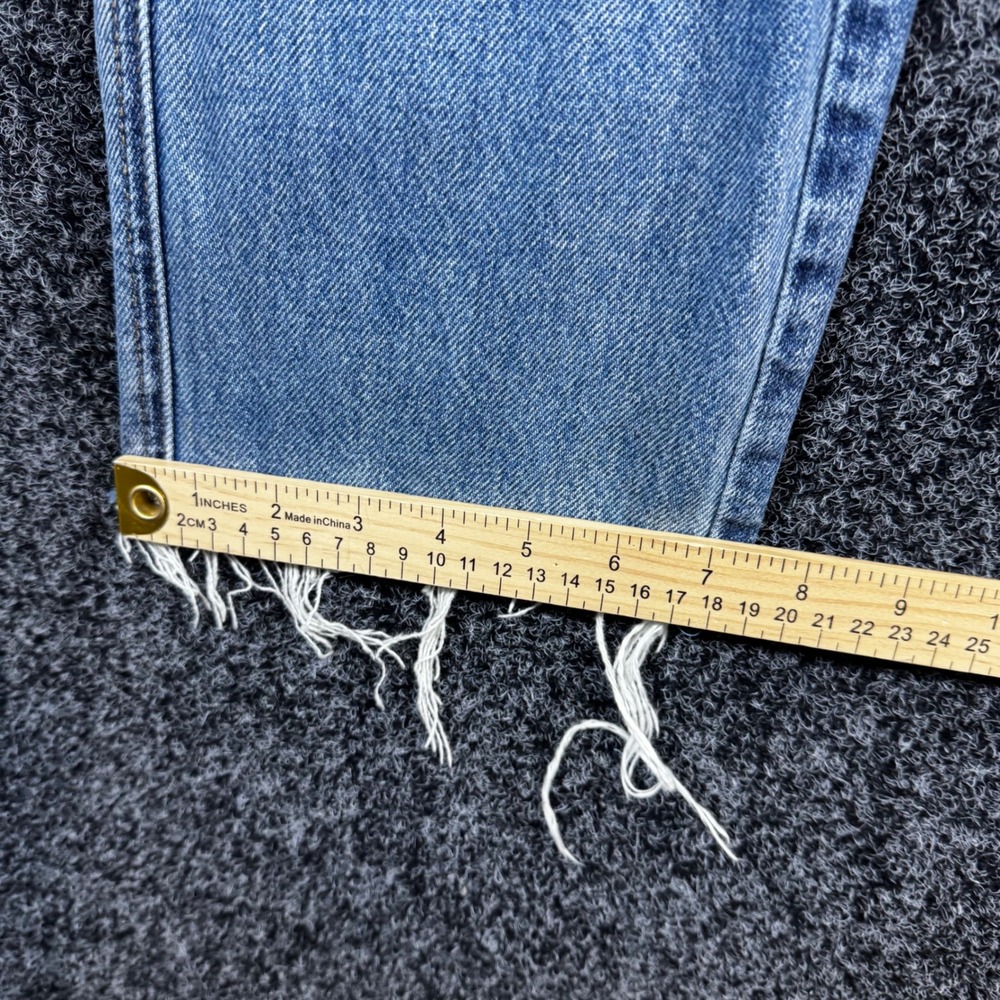 Judy Blue Distressed High Rise Straight Leg Jean Light Wash Raw Hem 9/29 JB88736 - Picture 9 of 10